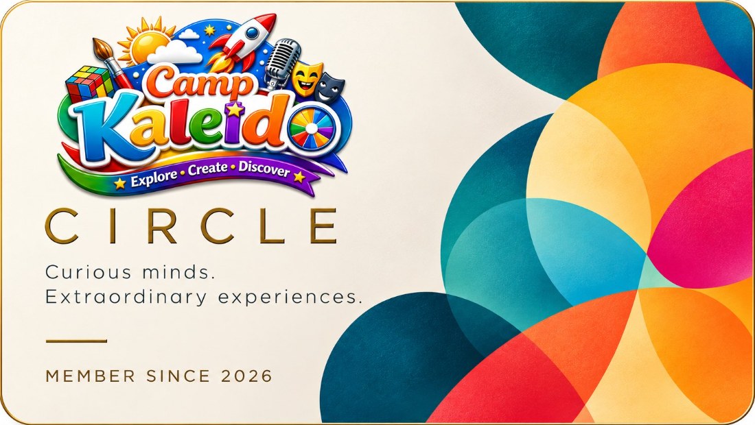 CampKaleido Circle membership card — front